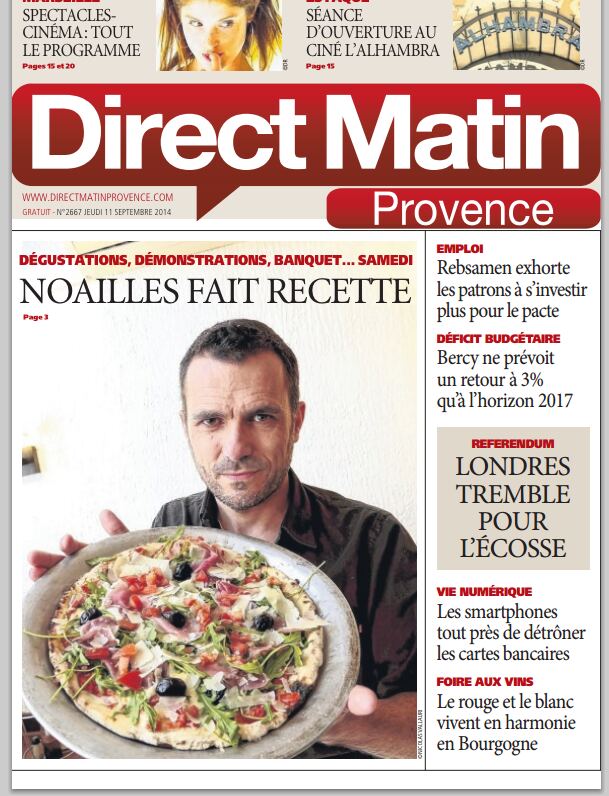 Direct Matin Provence, 11 septembre 2014
